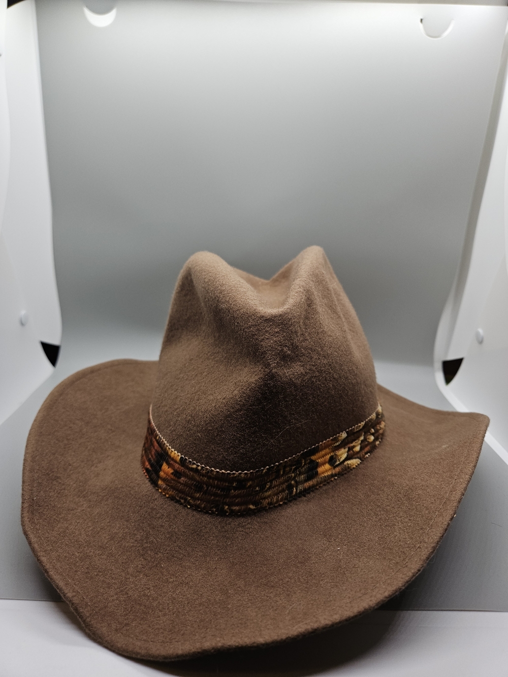 Vintage Rockmount Ranch Wear Brown Wool Felt Cowboy Hat - Size Small